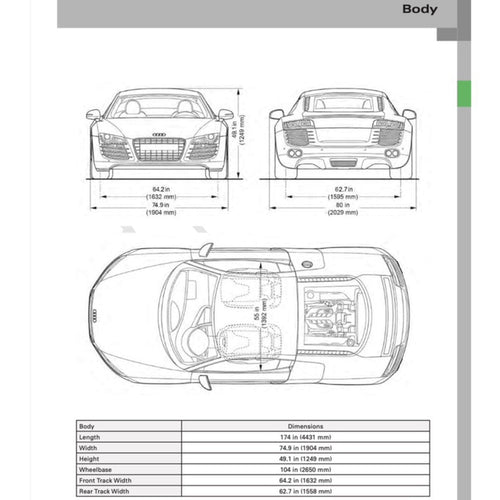 Audi R8 Type 42 V8 /4S V10 2006-2023 Full Manual Set – Repair & Maintenance Manual - page 2