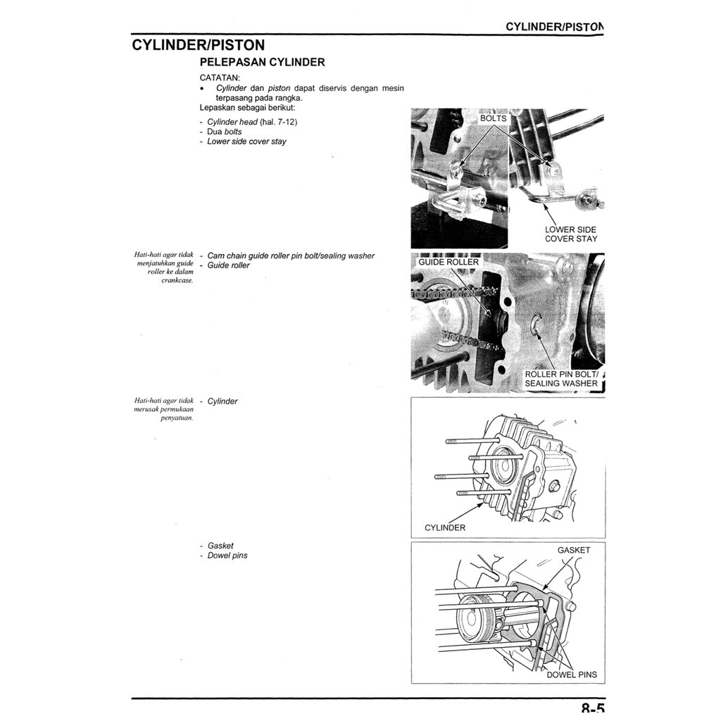 Honda WAVE 110 Workshop Repair Manual / BUKU PEDOMAN REPARASI - page 9