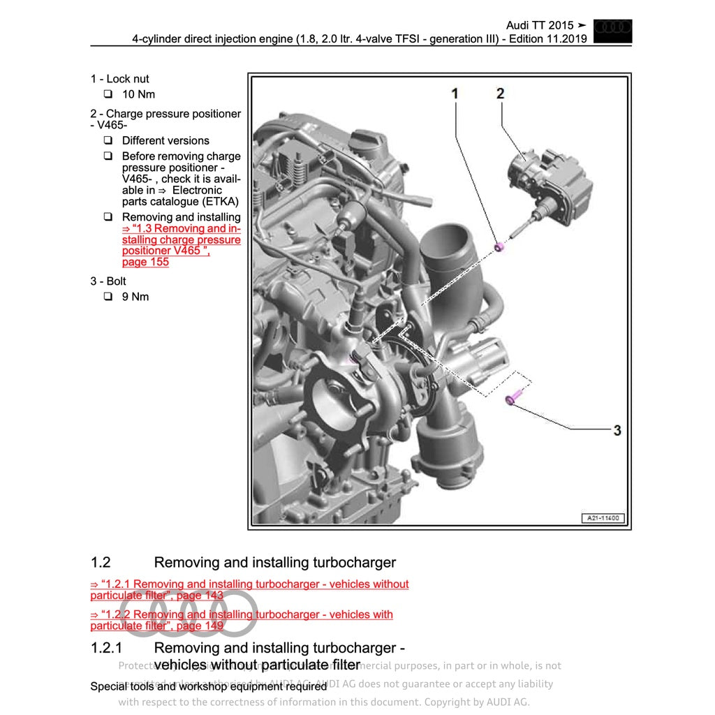 Audi TT MK3 2015-2023 Full Manual Set – Repair & Maintenance Manual - page 4