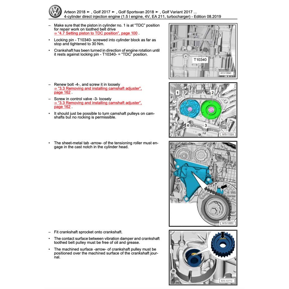 VW PASSAT B8 2015-2022 Full Manual Set – Repair & Maintenance Manual - page 8