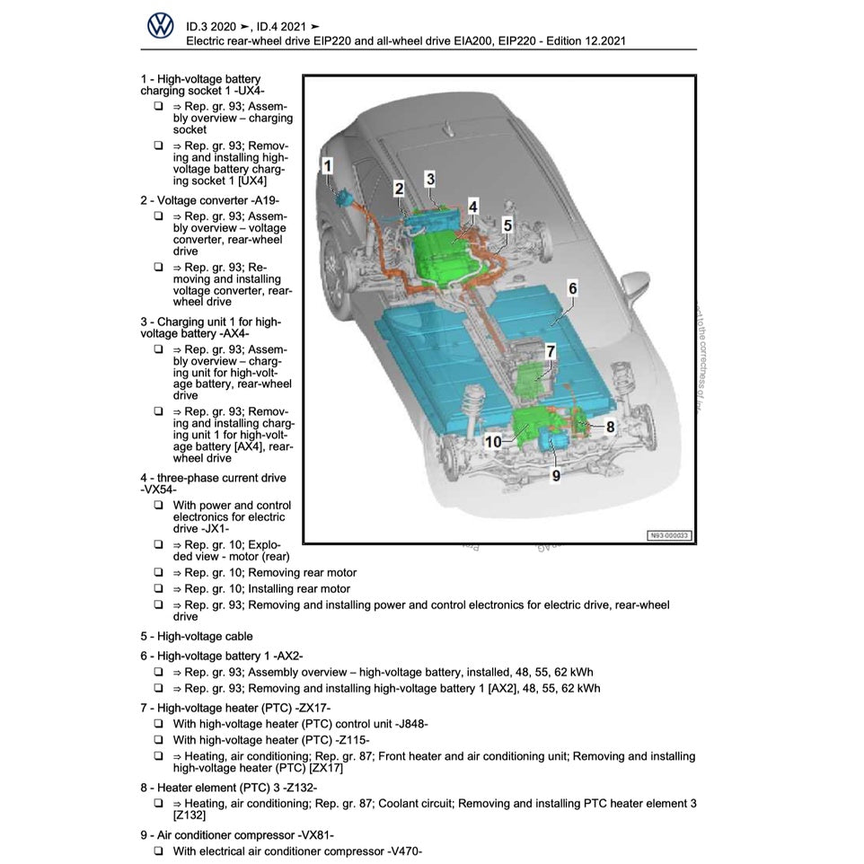 VW ID.4/5 EV 2021-2023 Full Manual Set – Repair & Maintenance Manual - page 2