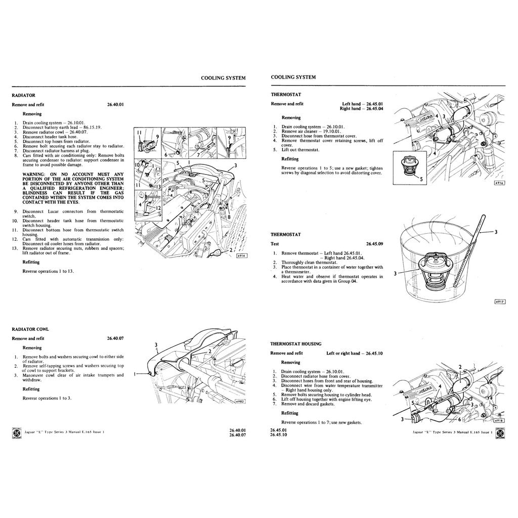 Jaguar E-TYPE V12 1961-1975 Full Manual Set – Workshop Repair Service Manual - page 9