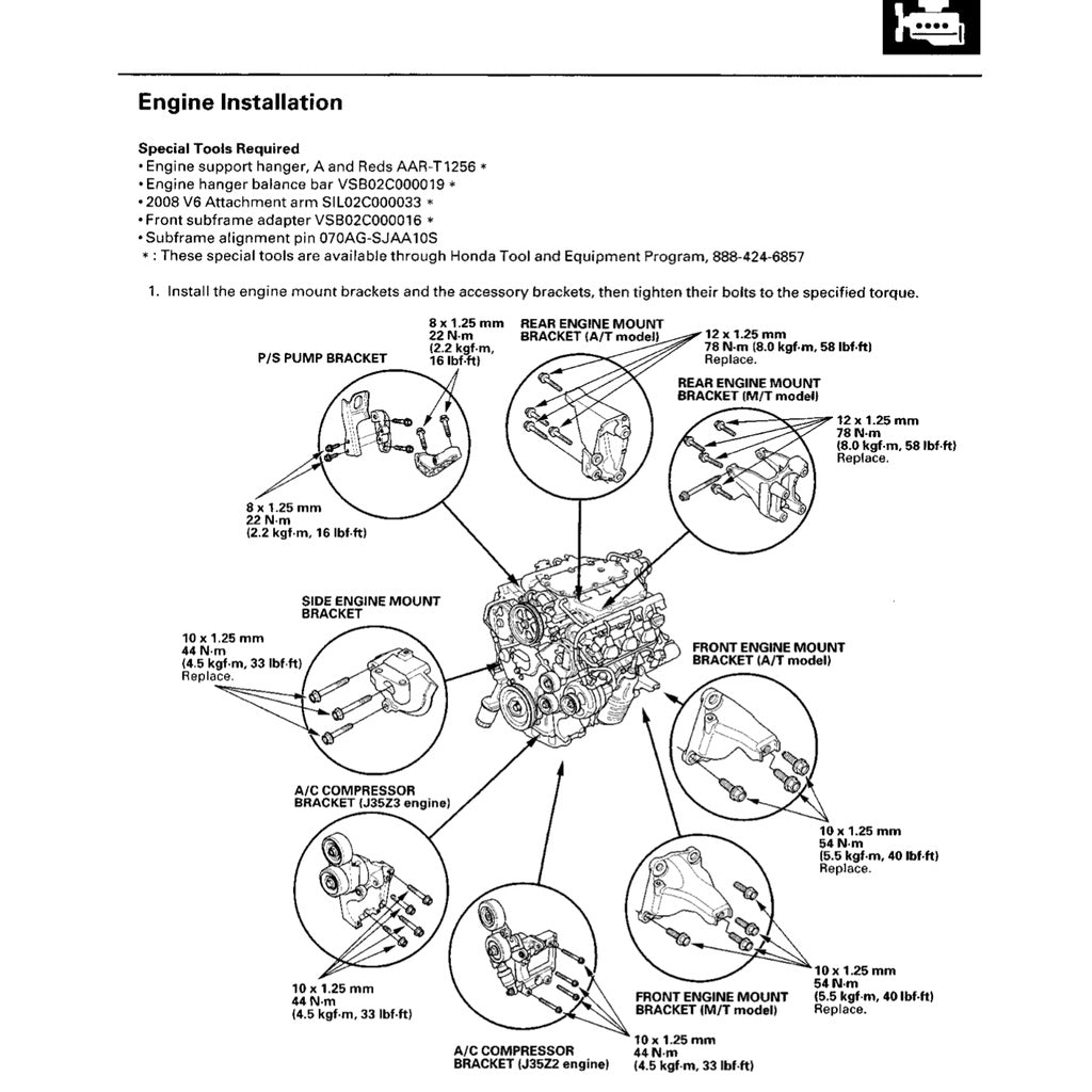 Honda ACCORD 8 CP 2008-2012 Full Manual Set – Repair & Maintenance Manual - page 7