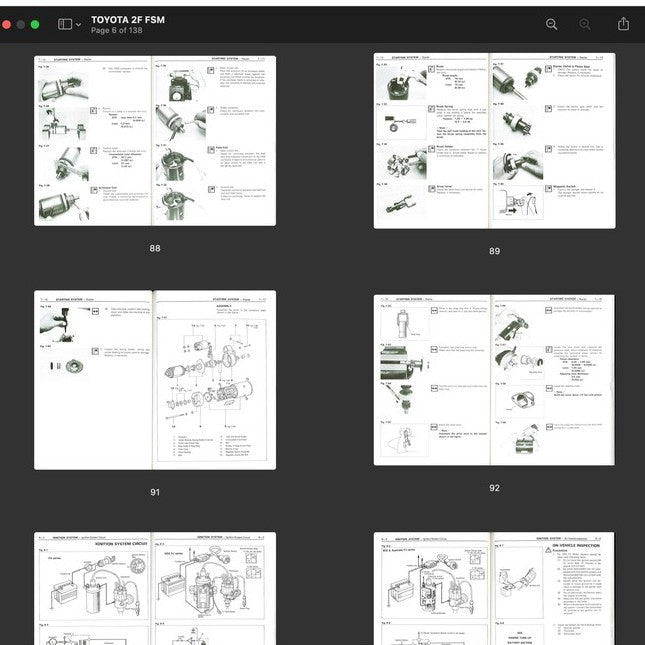 [CLASSIC] Toyota "F" Series Engine 1975-1988 Full Manual Set – Repair Manual - page 7