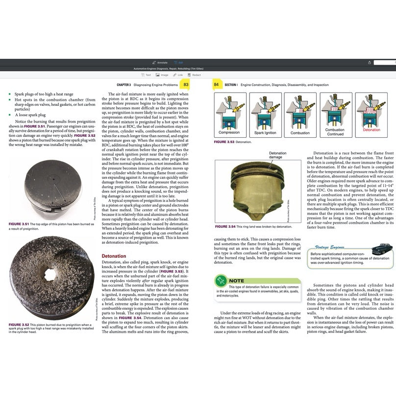 Automotive Engines: Diagnosis, Repair, Rebuilding - Tim Gilles (Ed. 2018) - page 8