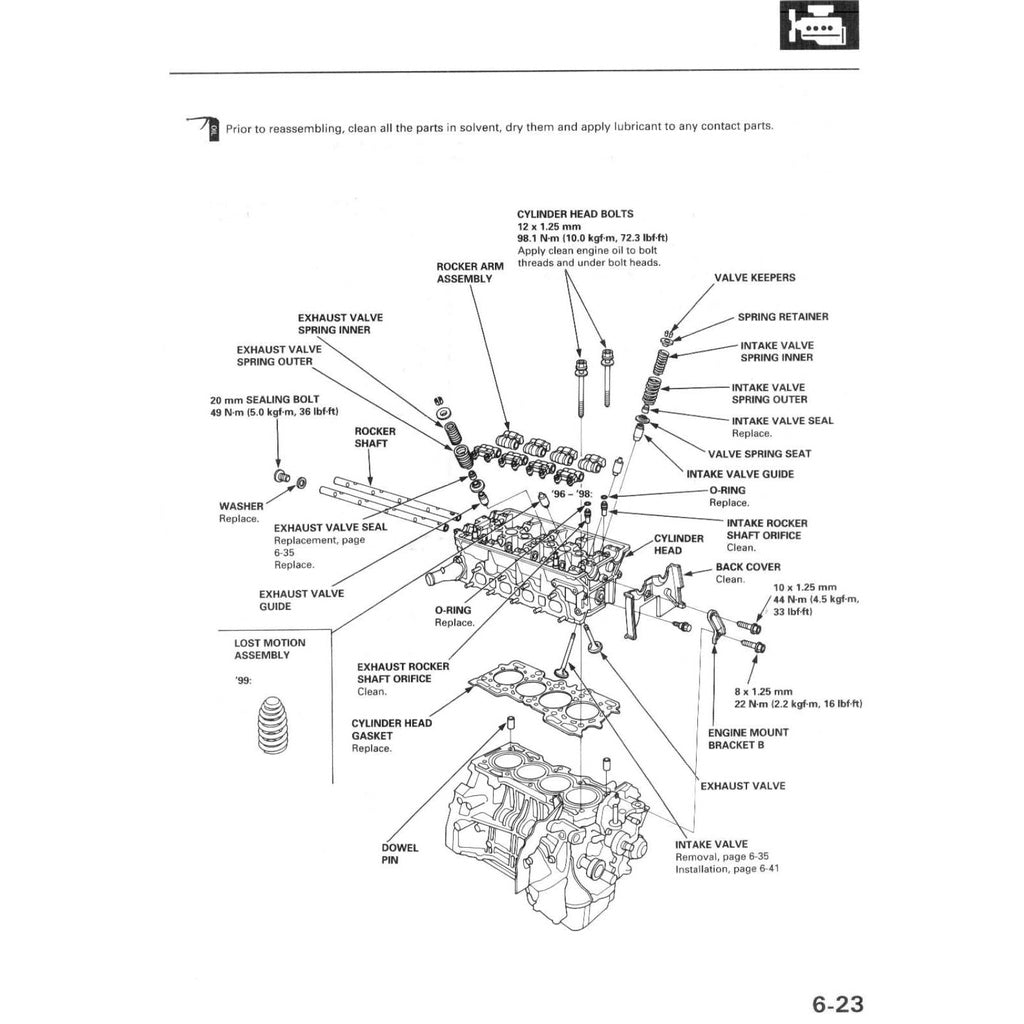 Honda PRELUDE BB5-9 1997-2001 Full Manual Set – Repair & Maintenance Manual - page 7