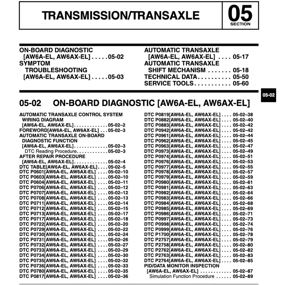Mazda CX-7 ER 2007-2012 Full Manual Set – Repair & Maintenance Manual - page 6