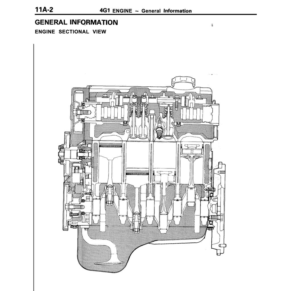 Mitsubishi Engine ALL Series 3G/4G/4D/4A/4M/6A/6G/F8/F9 1985-2005 Full Manual Set – Repair & Repair & Maintenance Manual - page 7