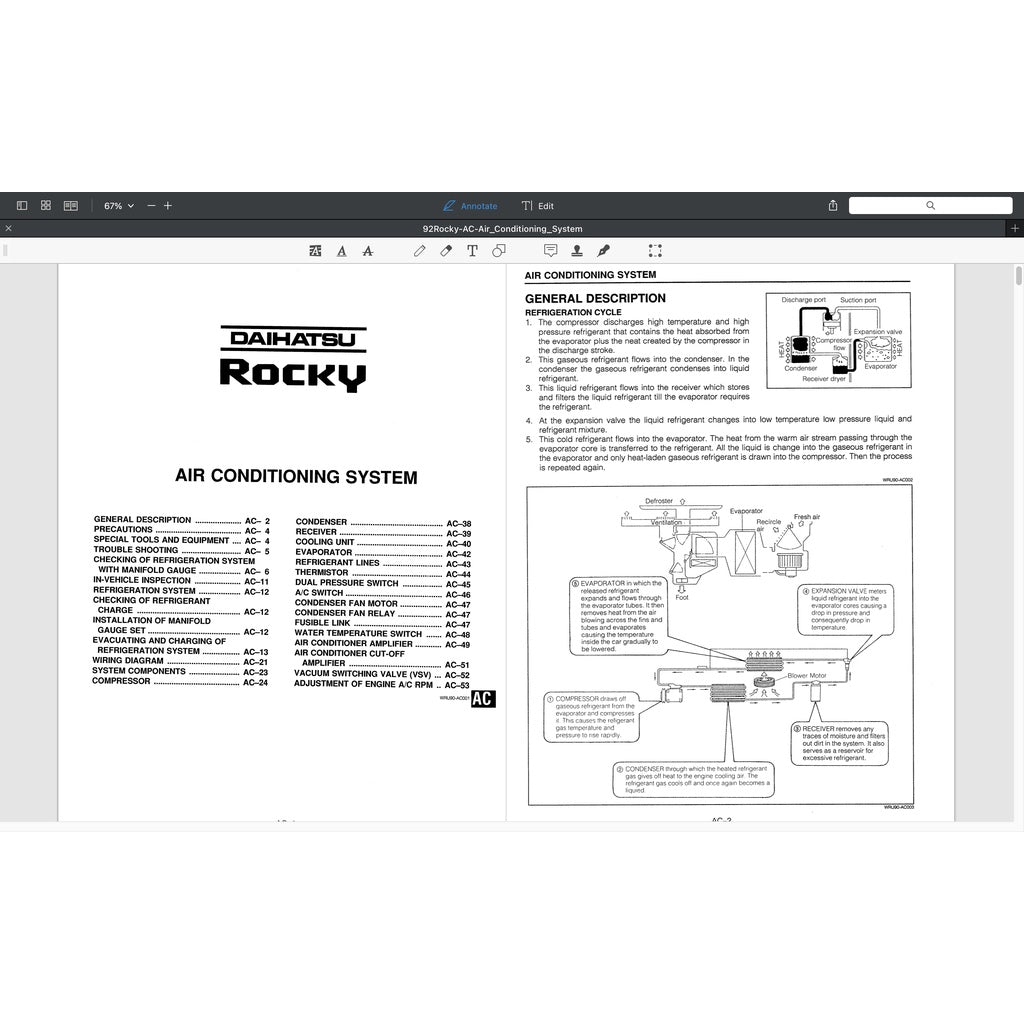 Daihatsu FEROZA ROCKY F300 1990-2002 Full Manual Set – Repair & Maintenance Manual - page 8