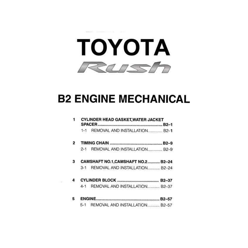 HINO Engine E13C Workshop Service Repair Manual - page 4