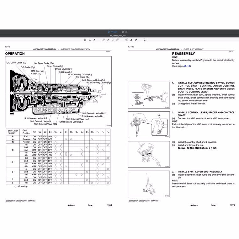 Lexus GS300 GS400 1997-2005 Full Manual Set – Repair & Maintenance Manual - page 4