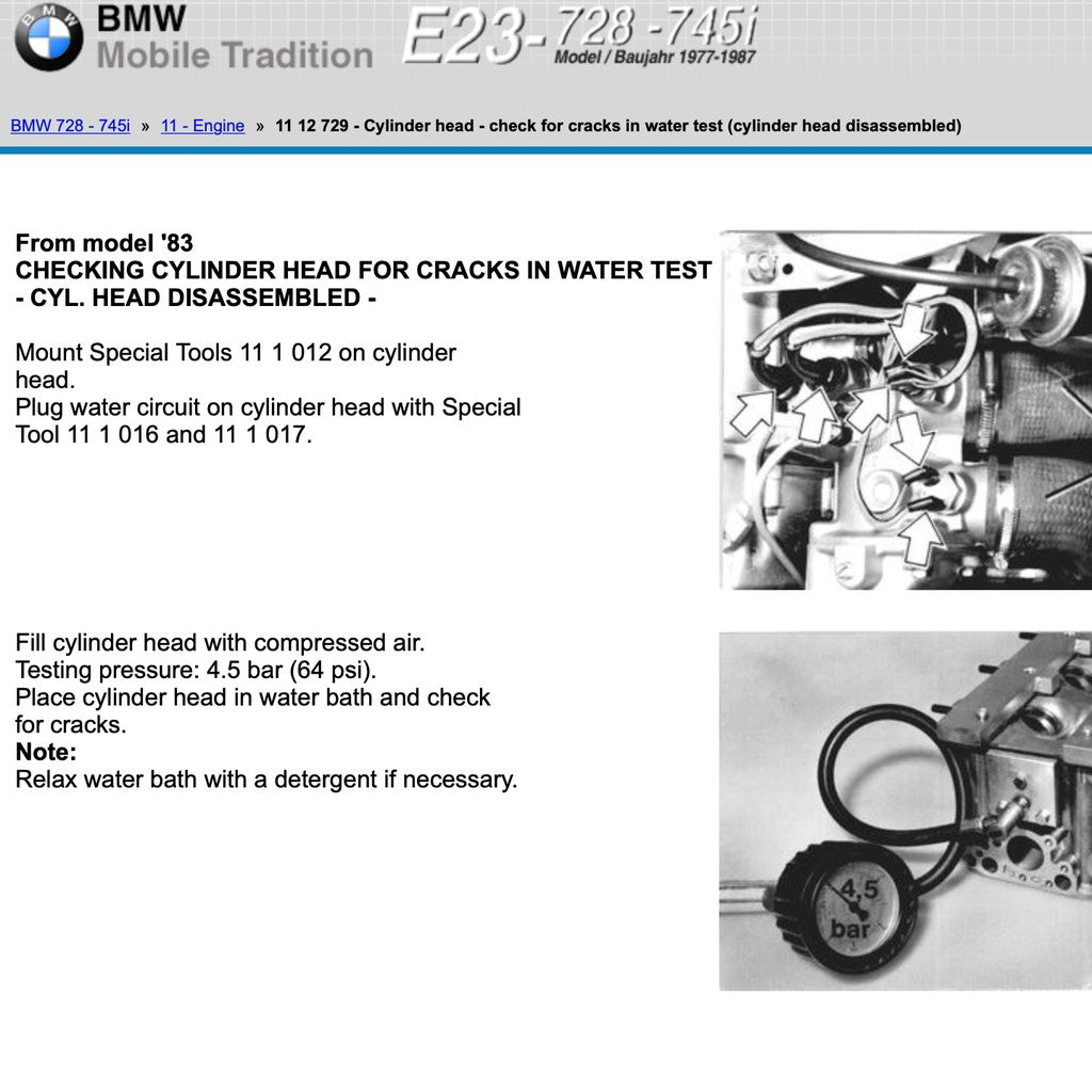 BMW 728-745i E23 1977-1986 Full Manual Set – Service Repair Workshop Manual - page 8