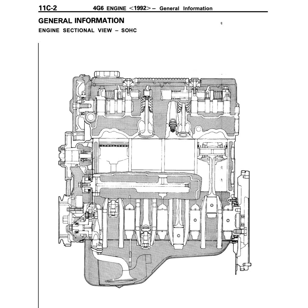 Mitsubishi Engine ALL Series 3G/4G/4D/4A/4M/6A/6G/F8/F9 1985-2005 Full Manual Set – Repair & Repair & Maintenance Manual - page 8