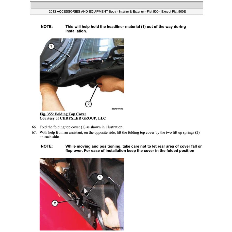 Fiat 500 2009-2016 Full Manual Set – Repair & Maintenance Manual - page 9