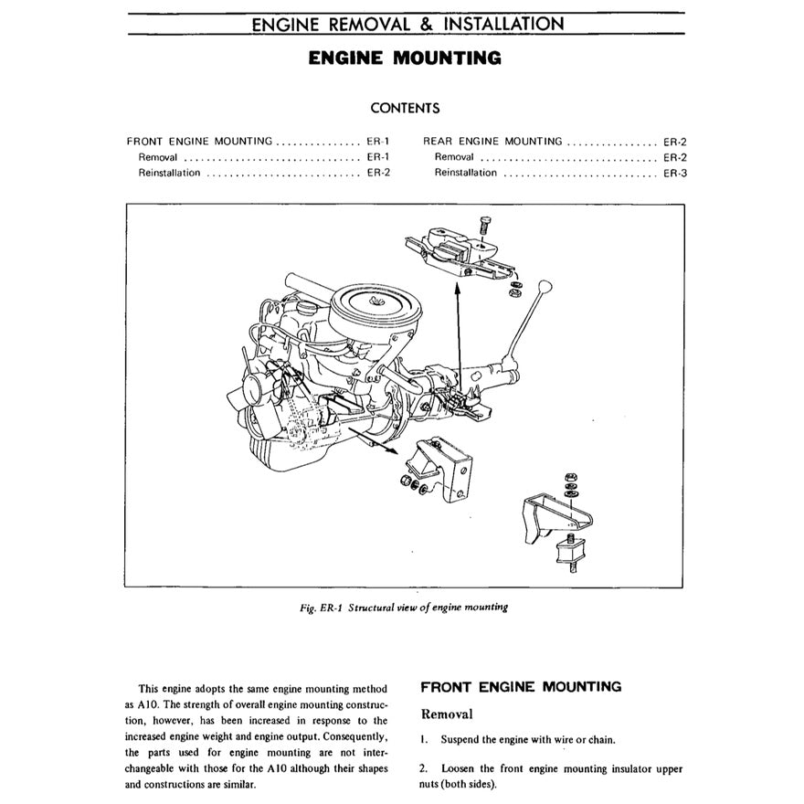 Datsun 1200 B110 1970-1973 Full Manual Set – Repair & Maintenance Manual - page 7