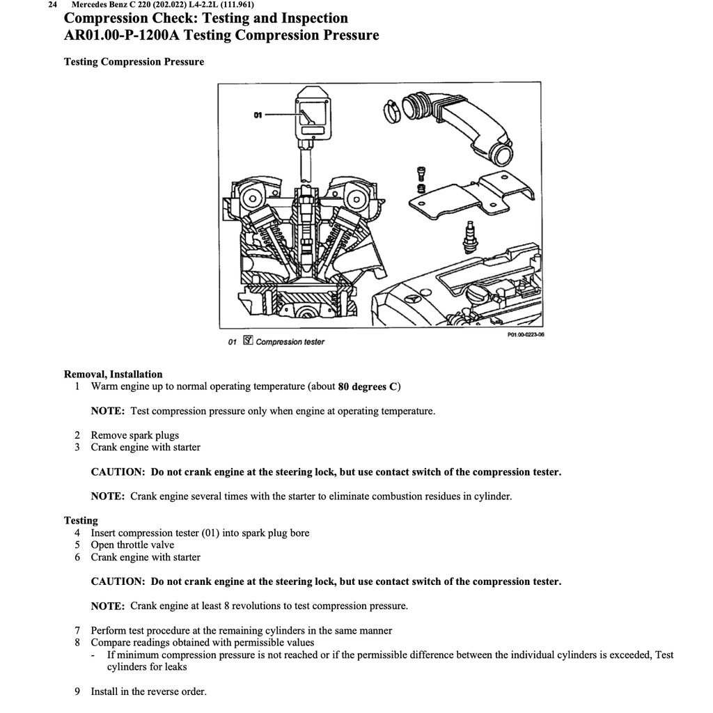 Mercedes-Benz C-CLASS W202 M111 1993-2000 Full Manual Set – Repair & Maintenance Manual - page 5