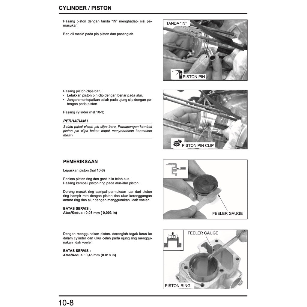 Honda VARIO 150 BEAT 110 Workshop Repair Manual / BUKU PEDOMAN REPARASI - page 7