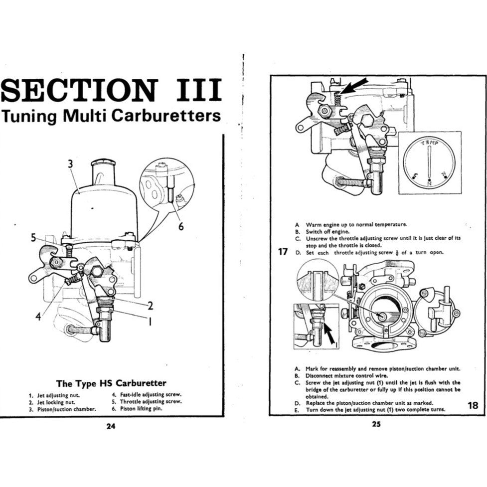[CLASSIC] TWIN "SU" CARBURETTOR TUNING Manuals / MINI / AUSTIN / MORRIS / MG / Triumph / Jaguar / Volvo - page 6