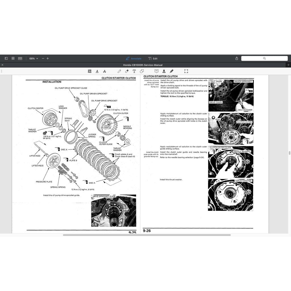Honda CB1000R SC60 2009-2017 Full Manual Set – Repair & Maintenance Manual and User Handbook / CB 1000 R - page 8
