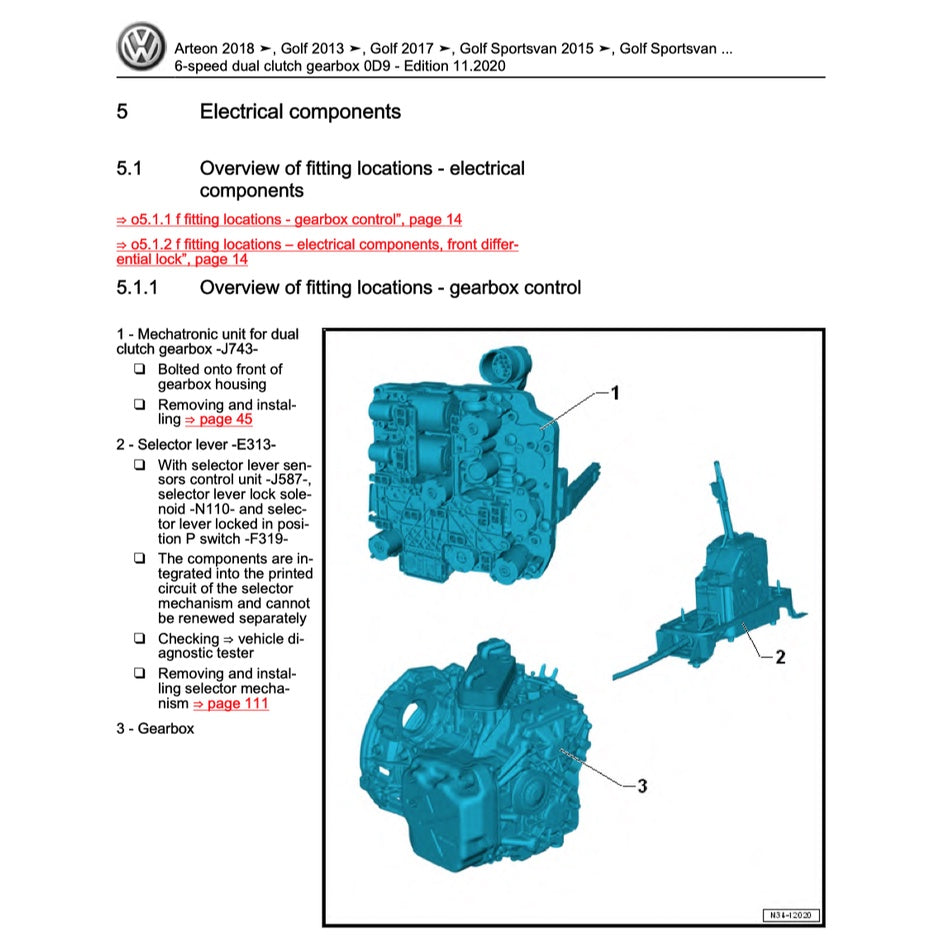 VW PASSAT B8 2015-2022 Full Manual Set – Repair & Maintenance Manual - page 9