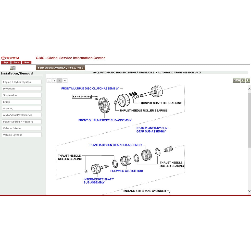 Toyota AVANZA F650/F651/F654 2011-2018 Full Manual Set – Repair & Maintenance Manual - page 4