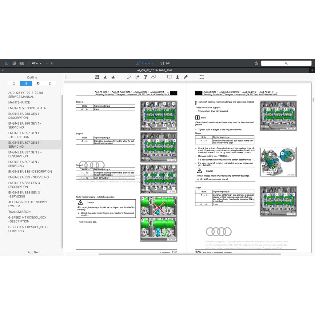 Audi Q5 FY /80A 2018-2023 Full Manual Set – Repair & Maintenance Manual - page 8