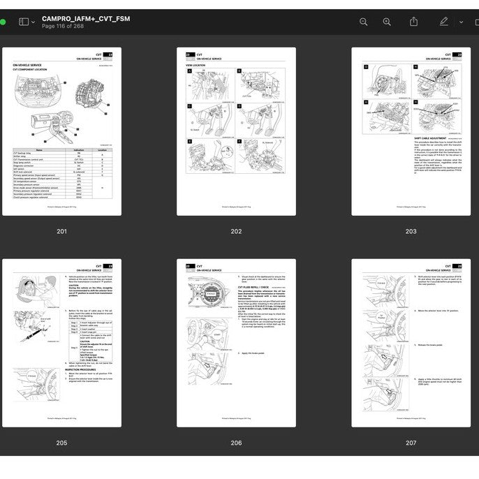 Proton CAMPRO IAFMand Engine Workshop Manual and Wiring BULLETIN - page 7