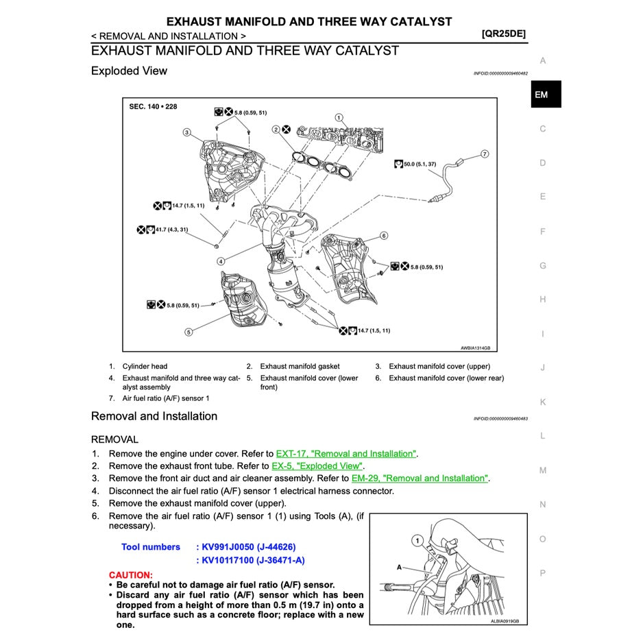 Nissan TEANA/ ALTIMA L33 2013-2018 Full Manual Set – Repair & Maintenance Manual - page 8