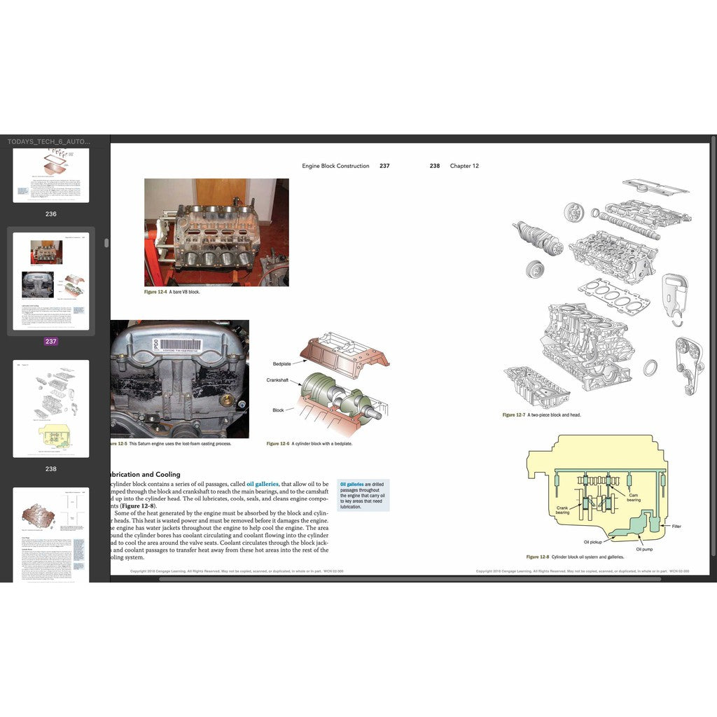 TODAY'S TECHNICIAN: AUTOMOTIVE Engine Repair & REBUILDING - TRAINING & Workshop Manual - page 9