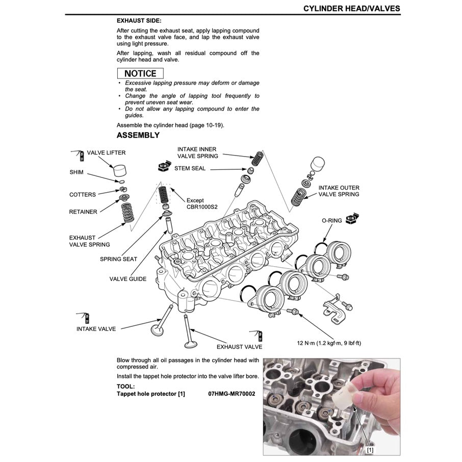 Honda CBR1000RR RA/ S1/S2 FIREBLADE 2017-2019 Full Manual Set – Repair & Maintenance Manual and Spare Parts Catalog and User Handbook / CBR 1000 RR - page 7