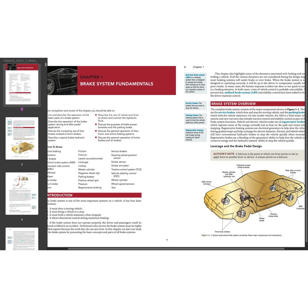 TODAY'S TECHNICIAN: AUTOMOTIVE BRAKE SYSTEMS - TRAINING & Workshop Manuals - page 2