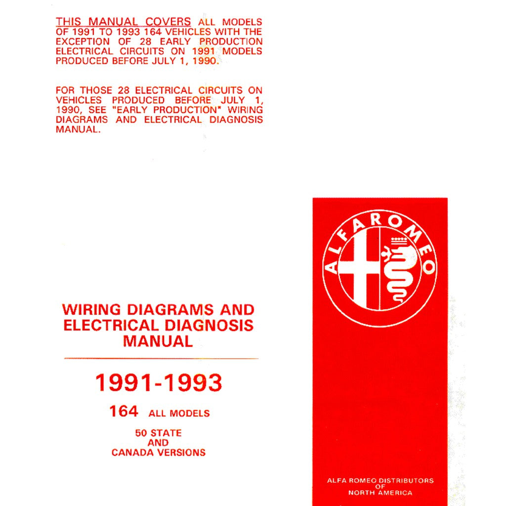 Alfa Romeo 164 1987-1998 Full Manual Set – Repair & Maintenance Manual - page 9