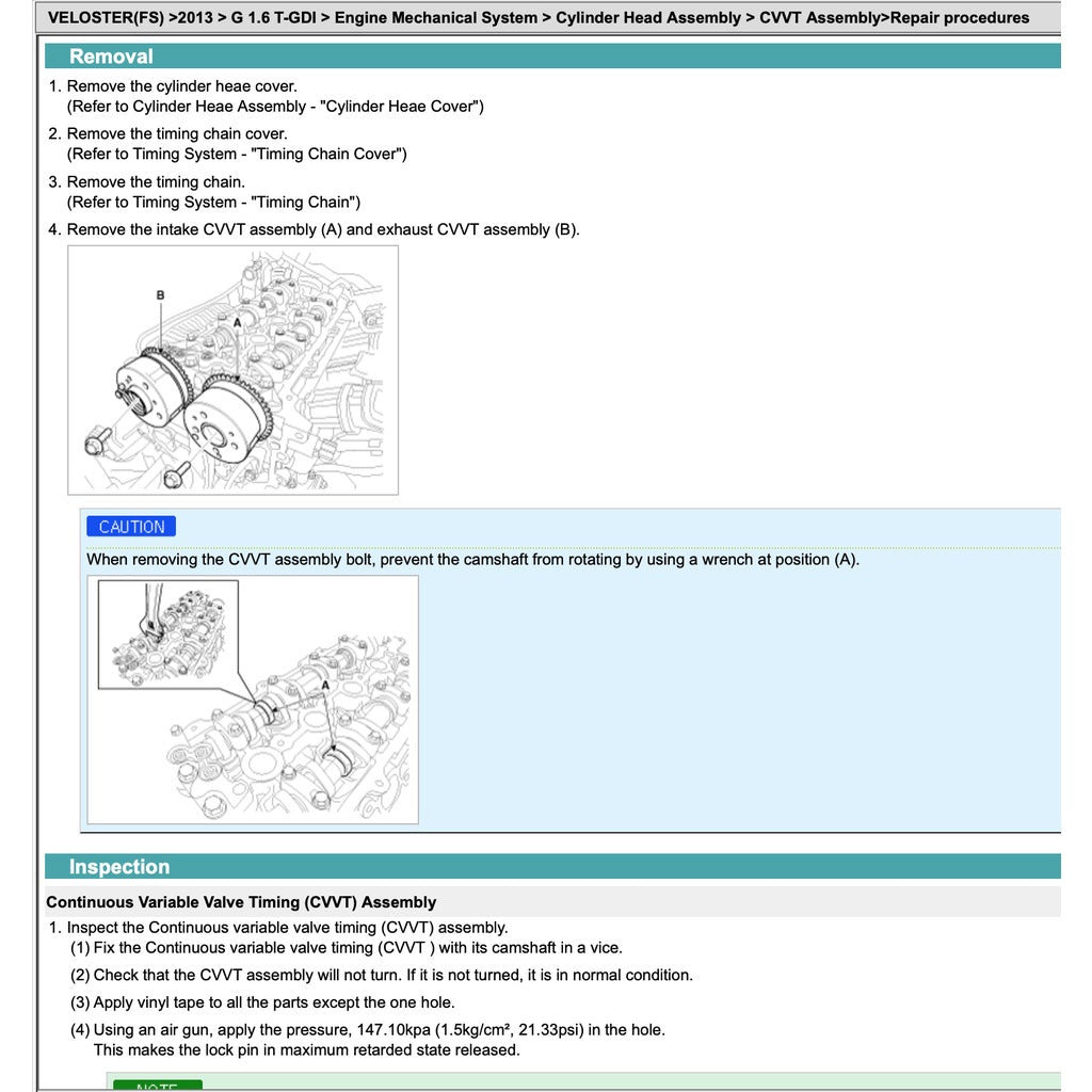 Hyundai VELOSTER FS 2011-2018 Full Manual Set – Repair & Maintenance Manual - page 8