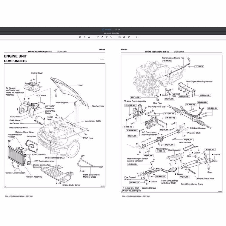 Lexus GS300 GS400 1997-2005 Full Manual Set – Repair & Maintenance Manual - page 2