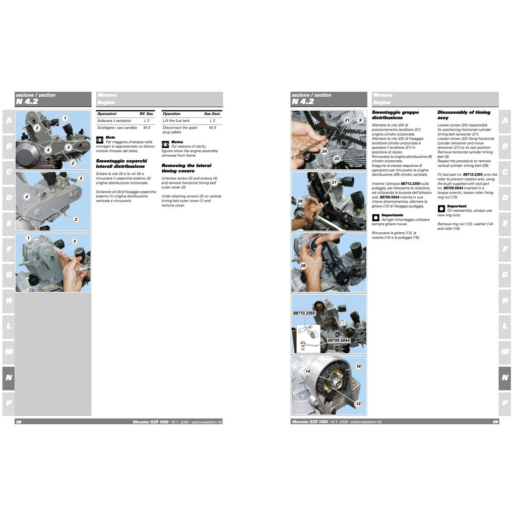 Ducati Monster S2R 1000 2006 Service Repair Workshop Manual (Factory) - page 7