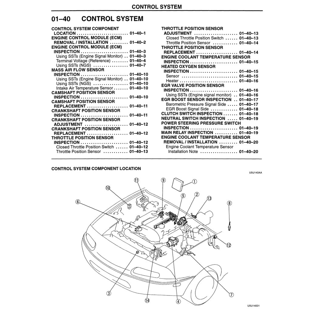 Mazda MX-5 MIATA NA Series 1997 Full Manual Set – Repair & Maintenance Manual - page 8
