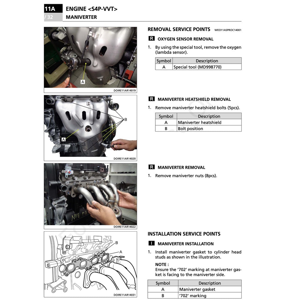 Proton VVT NFE Full Manual Set – Engine 1.3L-1.6L Repair & Maintenance Manual and Engine SYSTEMS Wiring Diagram / IRIZ / PERSONA / SAGA - page 7