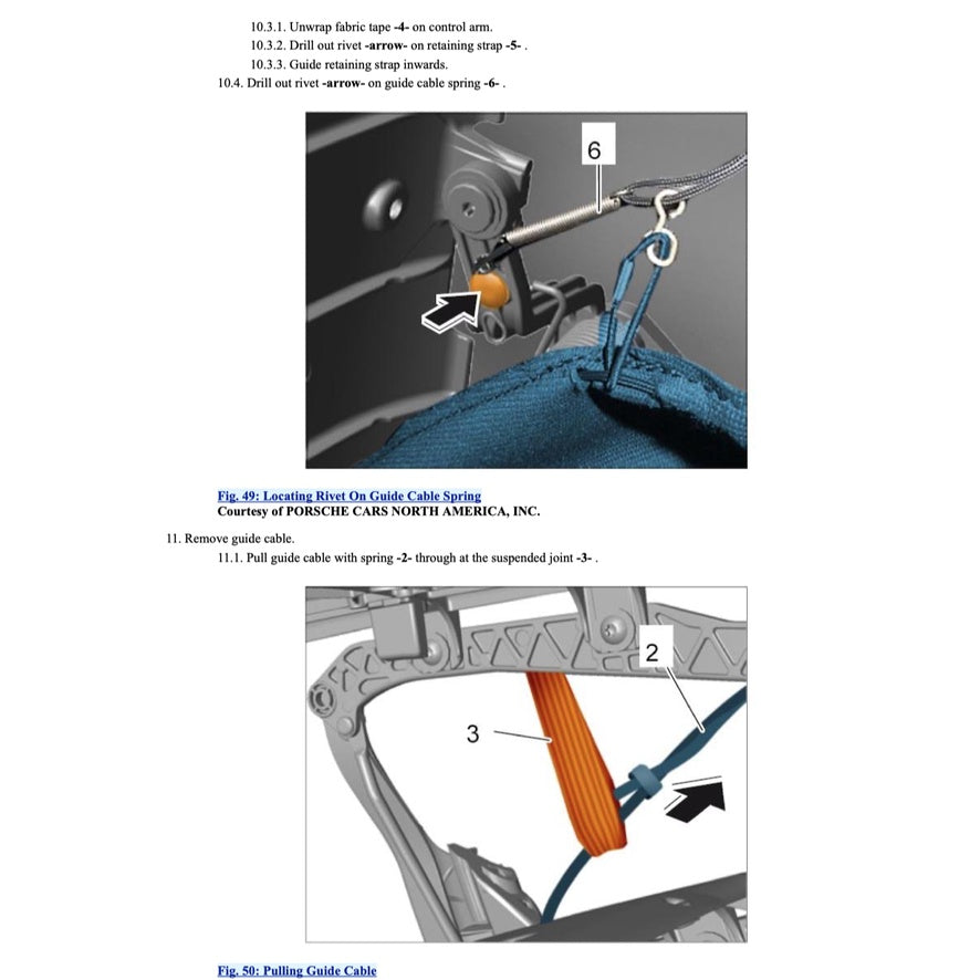 Porsche 911 991.1 2011-2016 Full Manual Set – Convertible Top Service Repair Manual - page 9