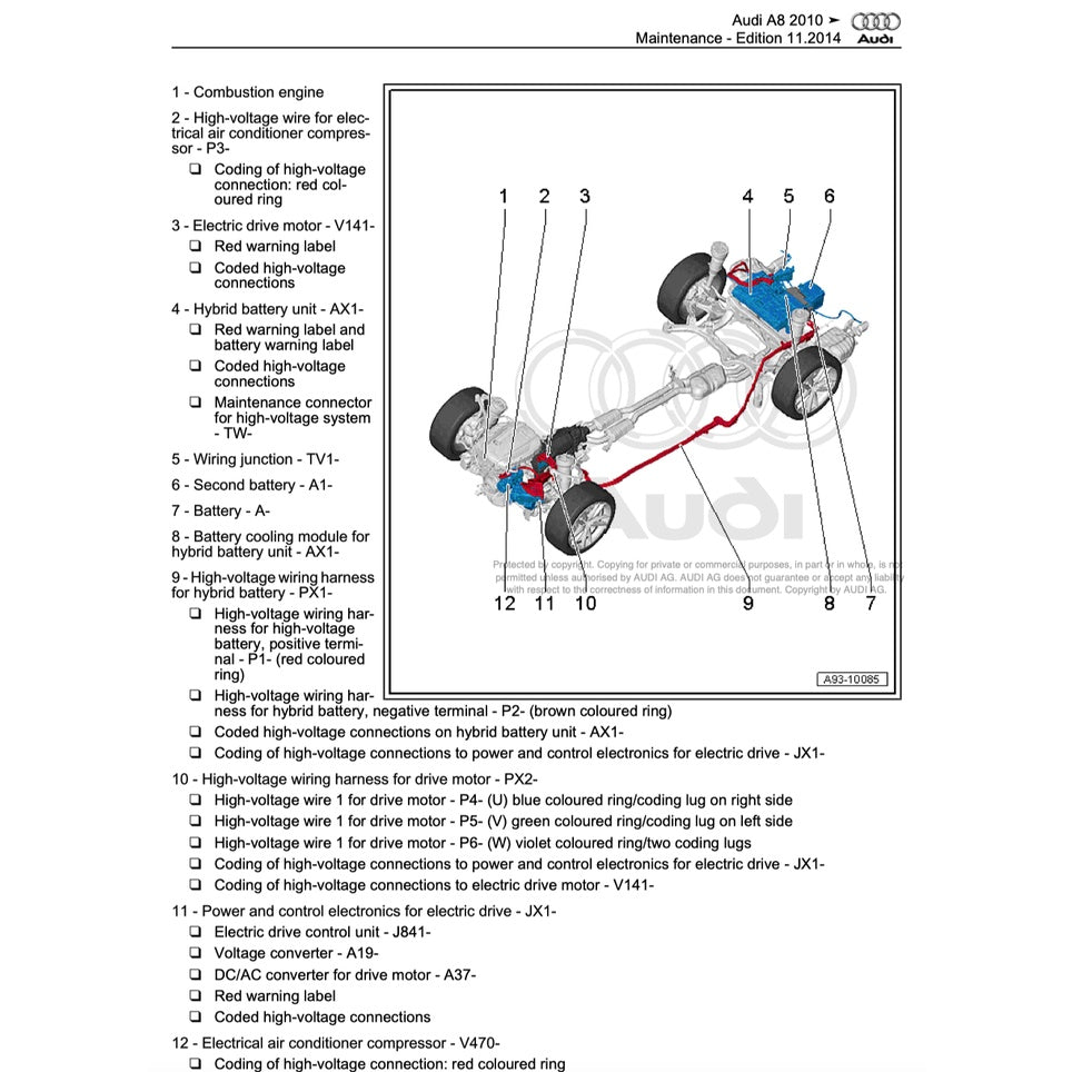 Audi A8 S8/D4/H4 2010-2017 Full Manual Set – Repair & Maintenance Manual - page 2