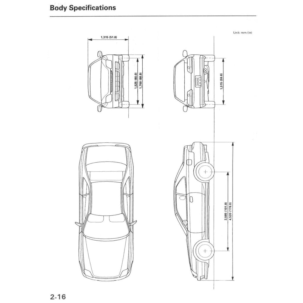 Honda PRELUDE BB5-9 1997-2001 Full Manual Set – Repair & Maintenance Manual - page 3