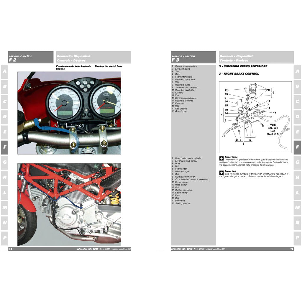 Ducati Monster S2R 1000 2006 Service Repair Workshop Manual (Factory) - page 8