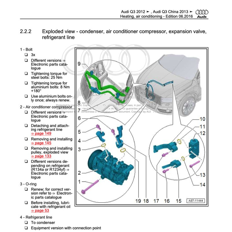 Audi Q3 8U 2011-2018 Full Manual Set – Repair & Maintenance Manual - page 7