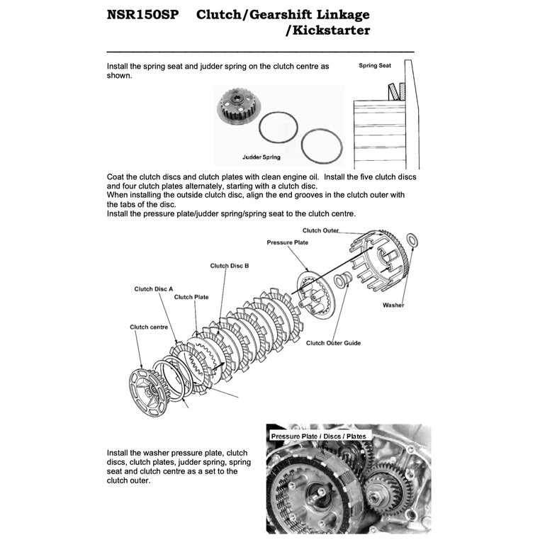 Honda NSR 150SP 1997-2010 Full Manual Set – Repair & Maintenance Manual and Spare Parts Catalog and User Handbook - REPSOL REPLICA - page 8