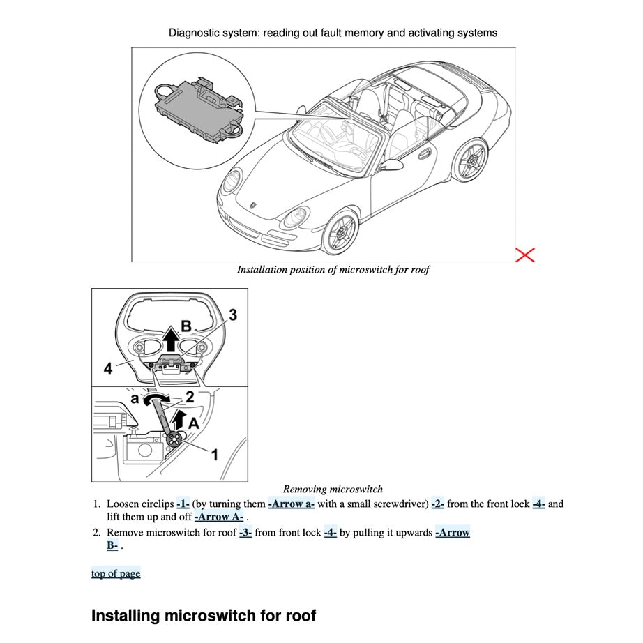 Porsche 911 997 2004-2013 Full Manual Set – Convertible Top/ TARGA Top Service Repair Manual - page 8