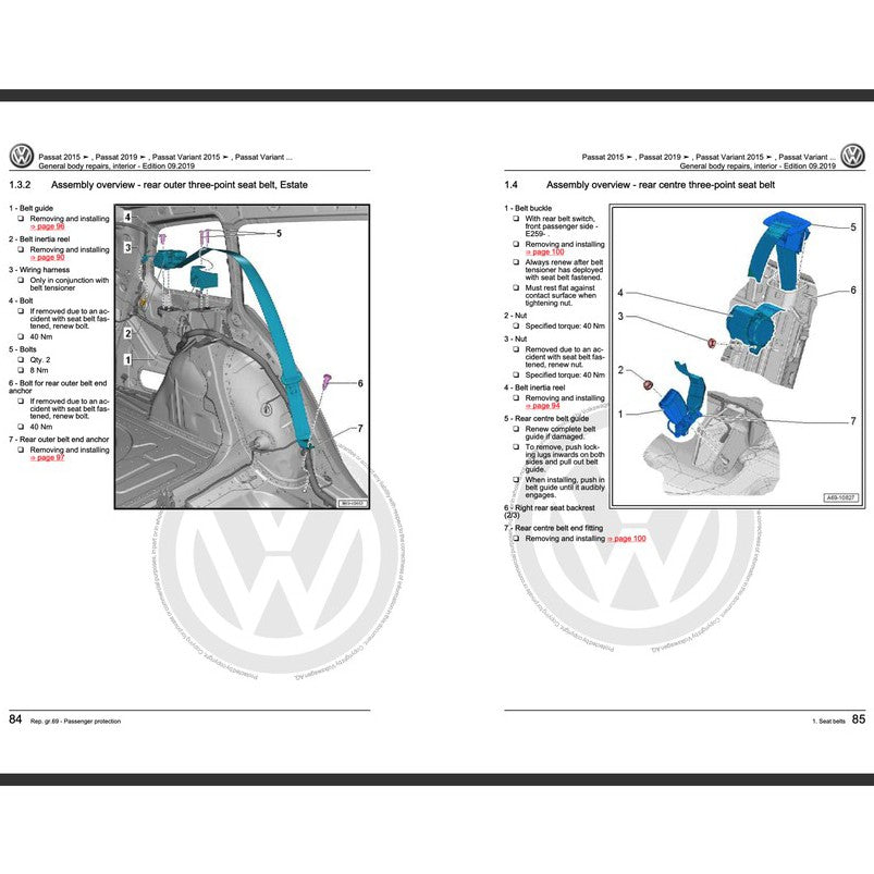 VW PASSAT B7 2011-2015 Full Manual Set – Repair & Maintenance Manual - page 8