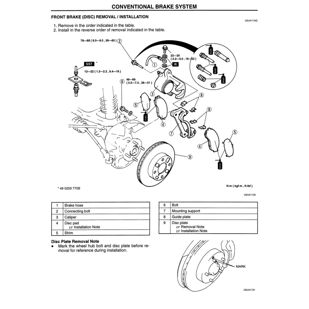 Mazda MX-5 MIATA NA Series 1997 Full Manual Set – Repair & Maintenance Manual - page 2