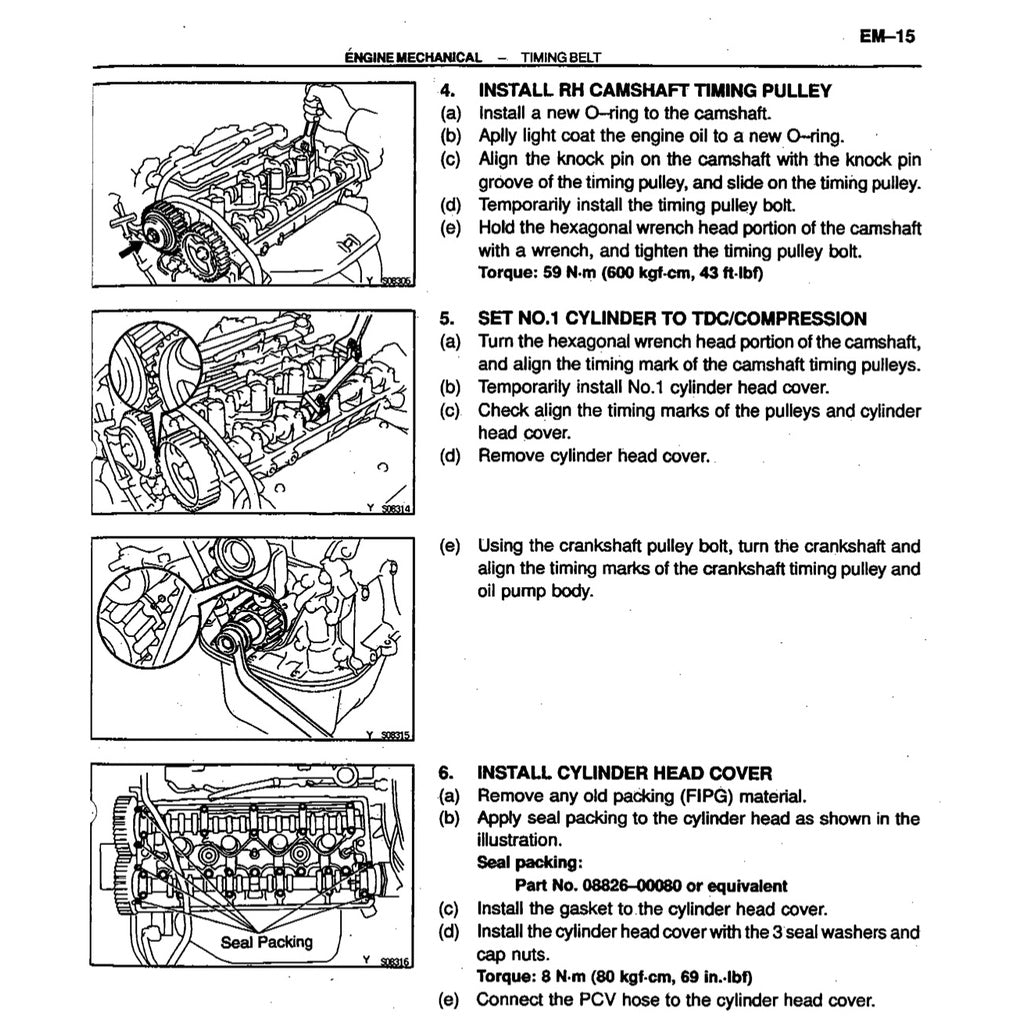 4AGE Toyota Engine 4A-GE 20V Full Manual Set – "BLACKTOP" Repair & Maintenance Manual and Diagnostic Manual and Wiring DIAGRAMS/ECU PINOUTS - page 9