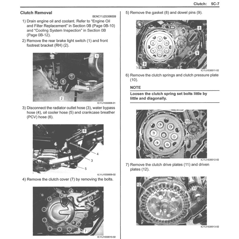 Suzuki V STORM V STROM VSTROM DL650 2012-2016 Full Manual Set – Repair & Maintenance Manual and Spare Parts Catalog and Owner' Manual - page 8