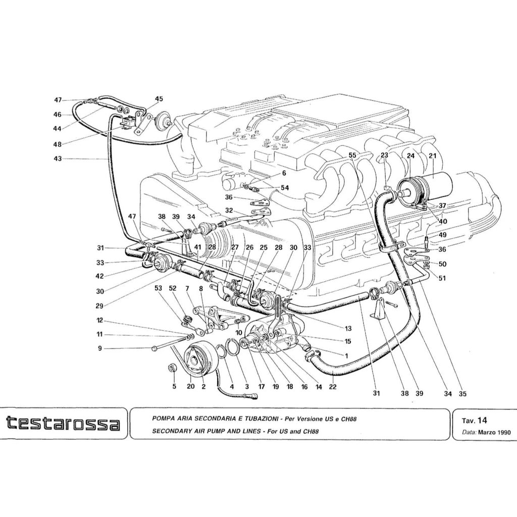 Ferrari TESTAROSSA F110 1984-1991 Full Manual Set – Repair & Maintenance Manual and Spare Parts Catalog - page 8
