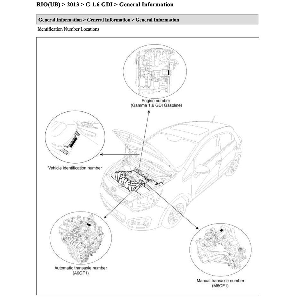 Kia RIO UB/LX 2011-2017 Full Manual Set – Repair & Maintenance Manual - page 2